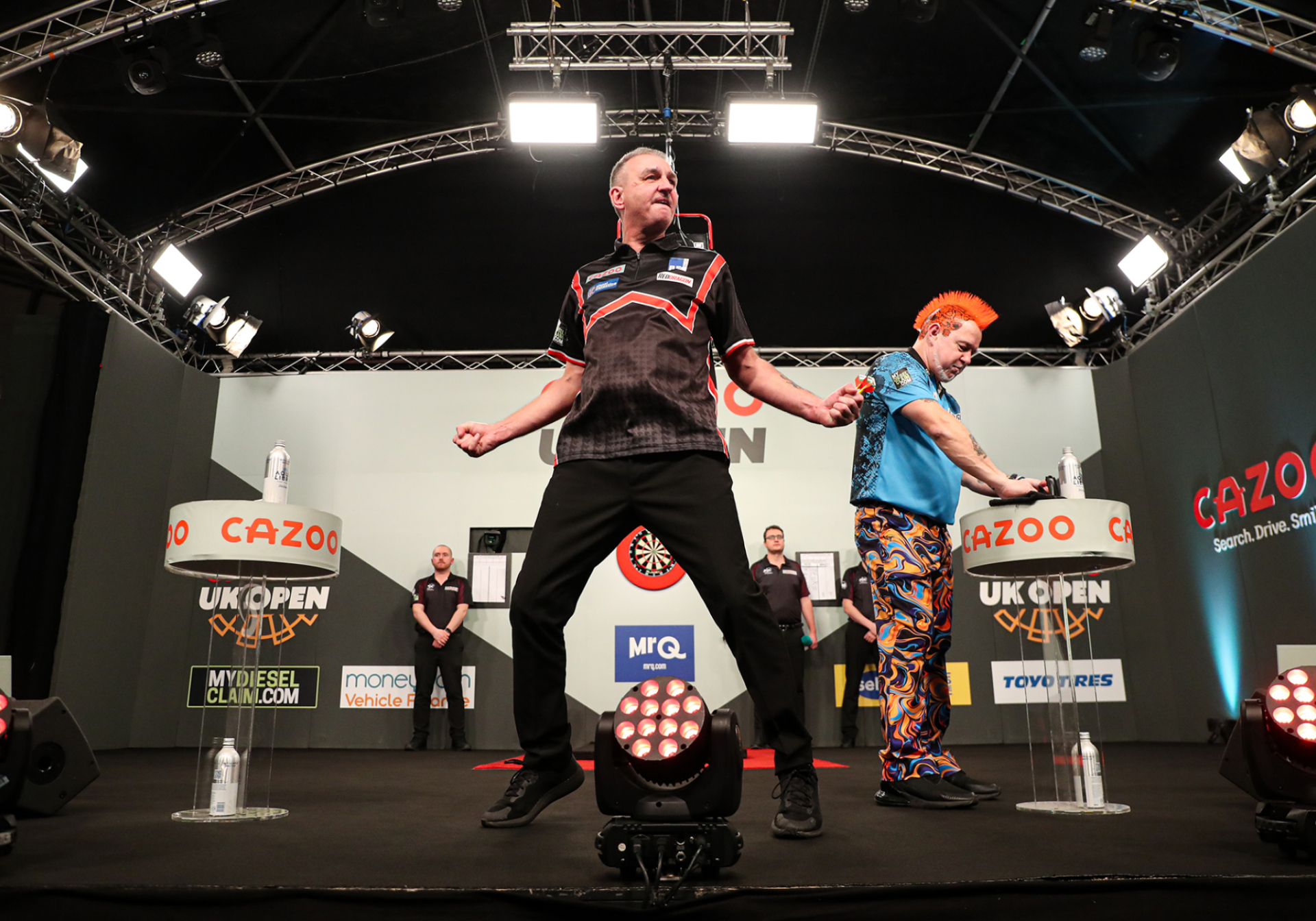 Richie Burnett & Peter Wright (Kieran Cleeves/PDC)