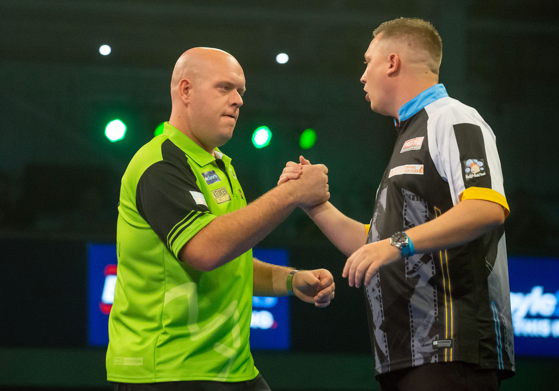 Michael van Gerwen & Chris Dobey (Simon O'Connor/PDC)