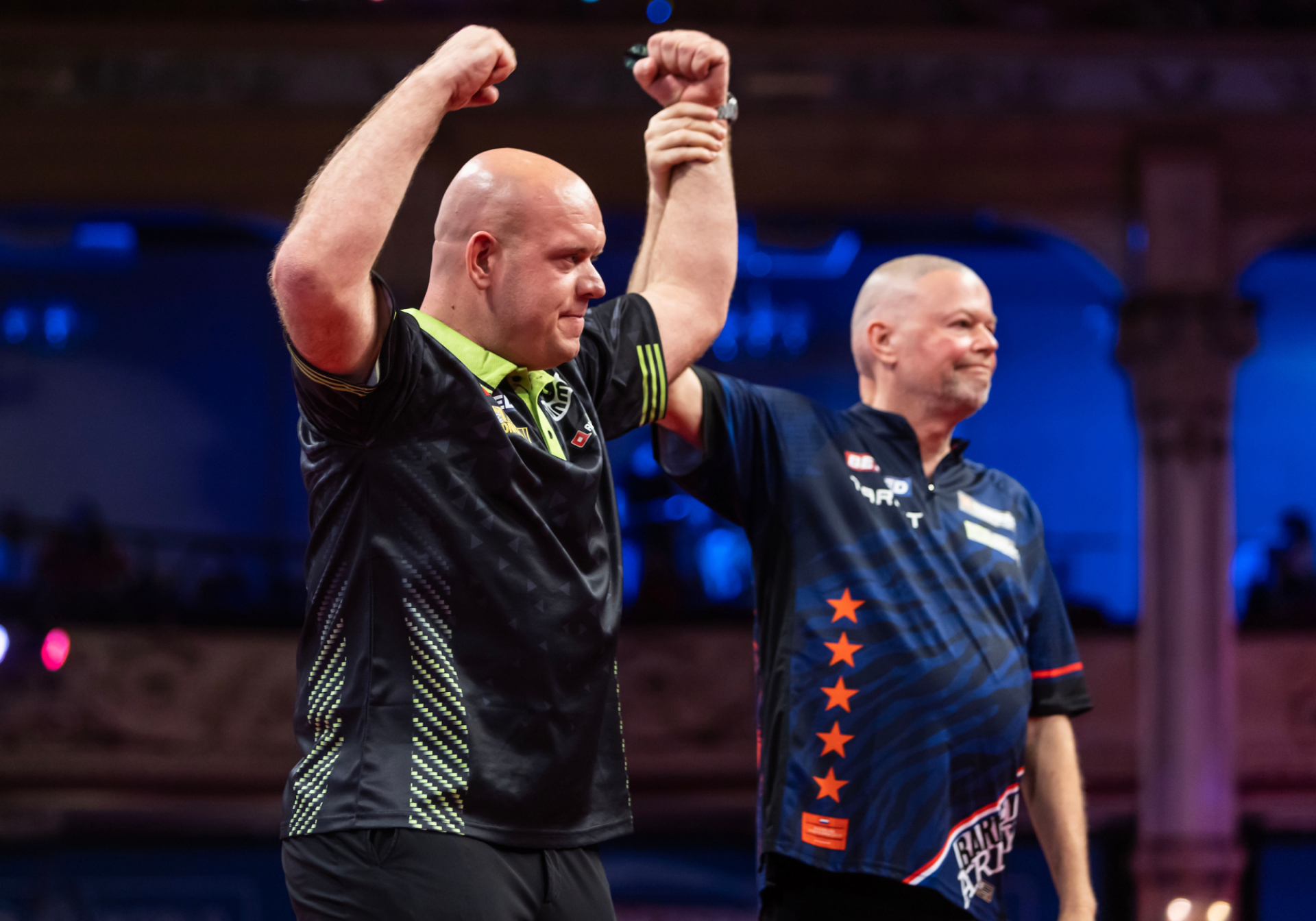 Michael van Gerwen and Raymond van Barneveld