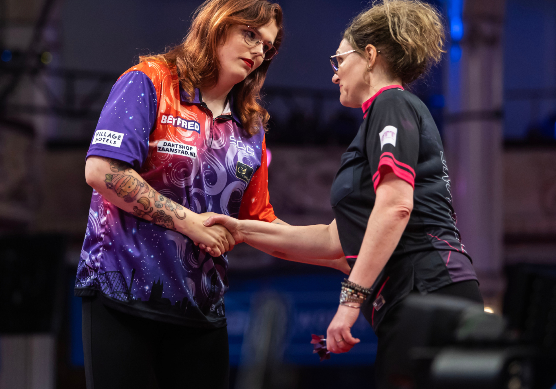 Noa-Lynn van Leuven and Lorraine Winstanley