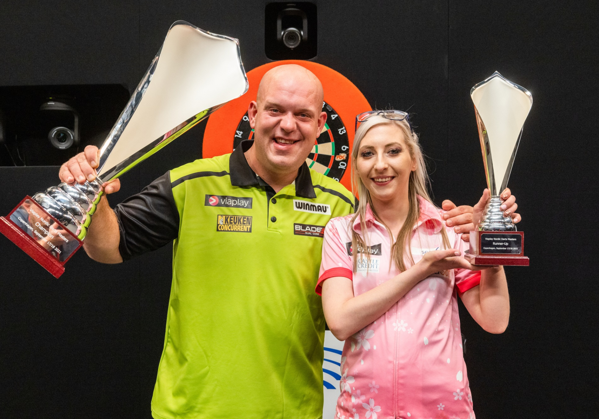 tearful van gerwen defeats sherrock to win viaplay nordic darts masters pdc