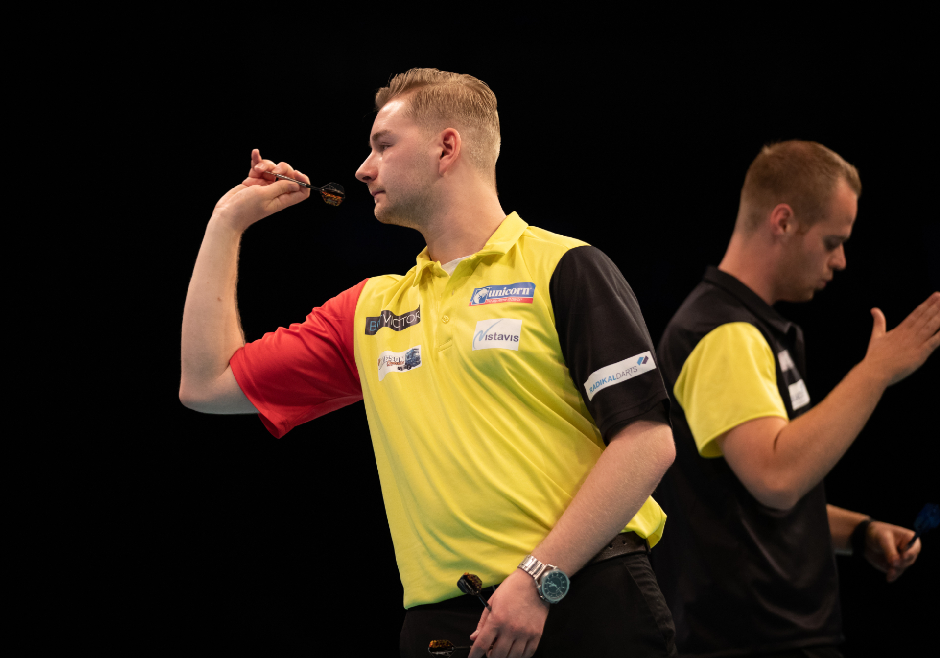 Belgium's Dimitri Van den Bergh - BetVictor World Cup of Darts (Stefan Strassenberg)