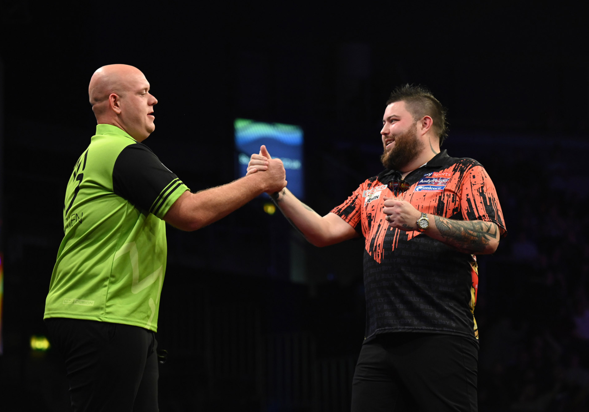 Van Gerwen & Smith (Michael Cooper/PDC)