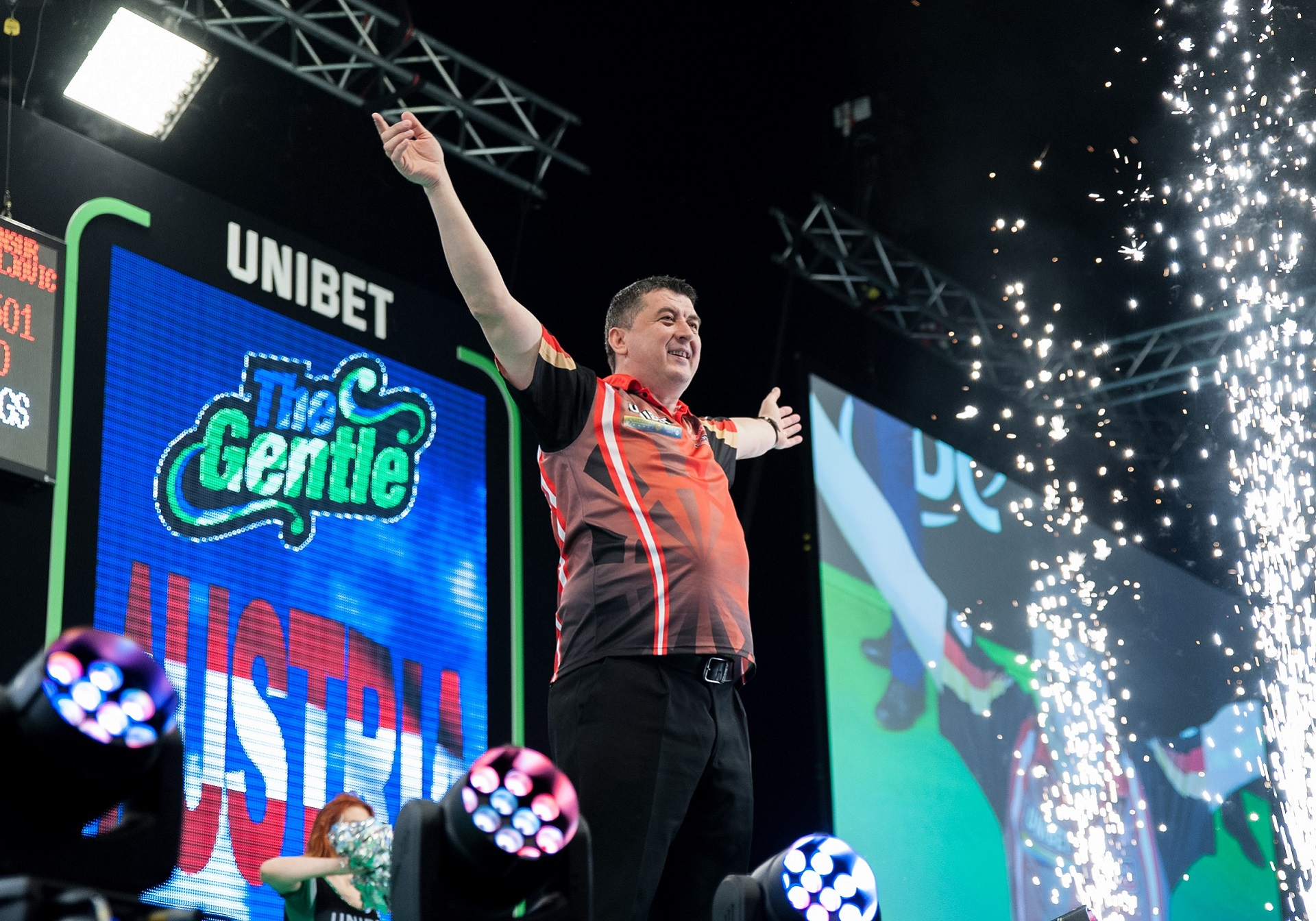 Mensur Suljovic - 2019 Unibet Premier League Night Seven - Mercedes-Benz Arena, Berlin (Kelly Deckers, PDC)