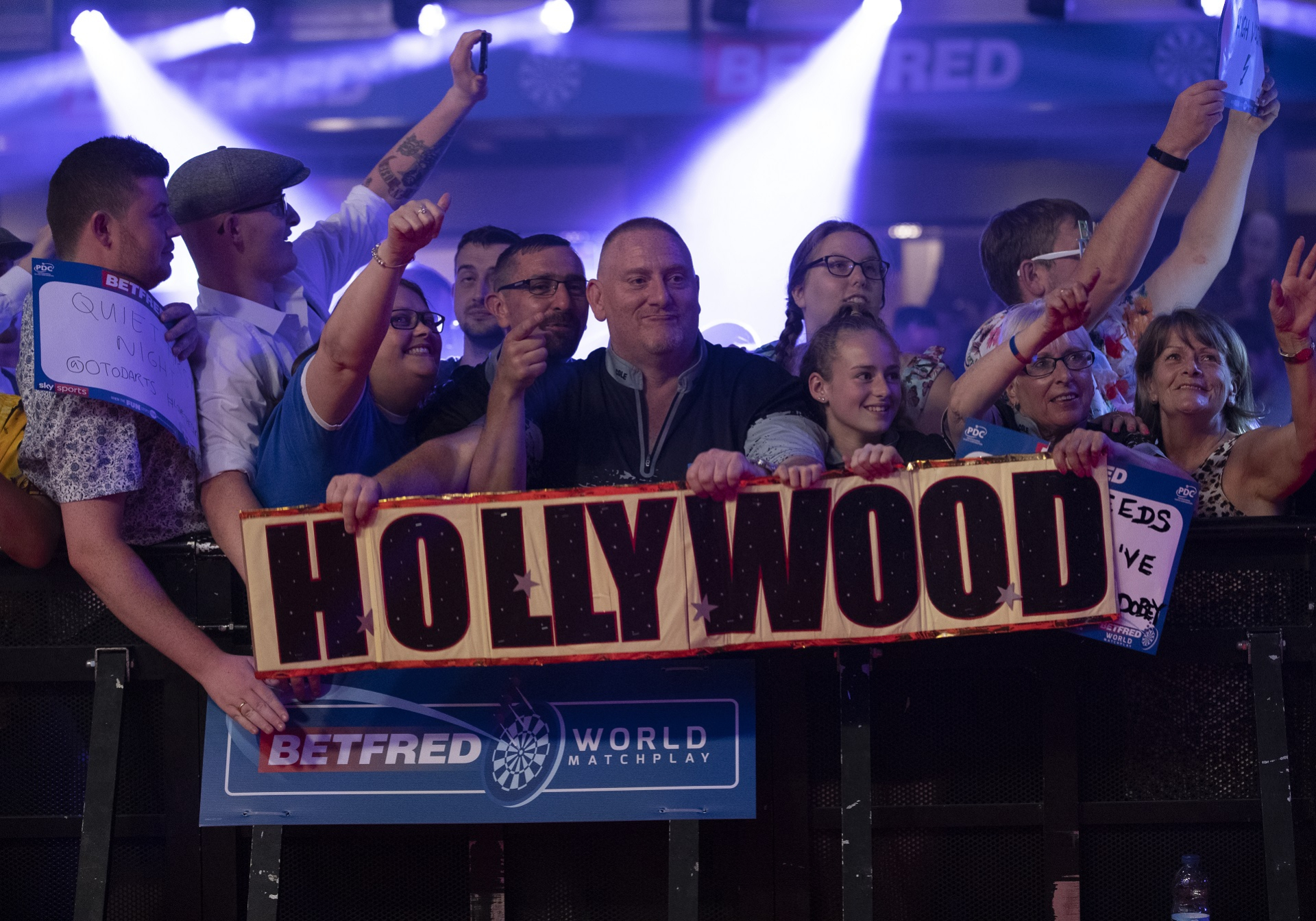 Fans at the Betfred World Matchplay