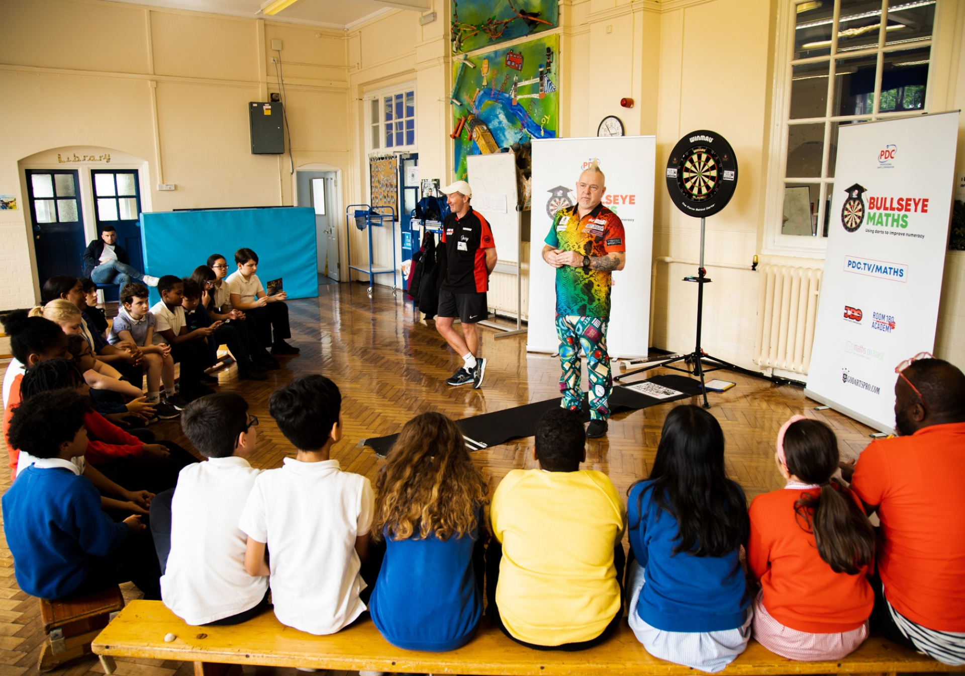 Peter Wright at Lark Hall Primary School - Bullseye Maths