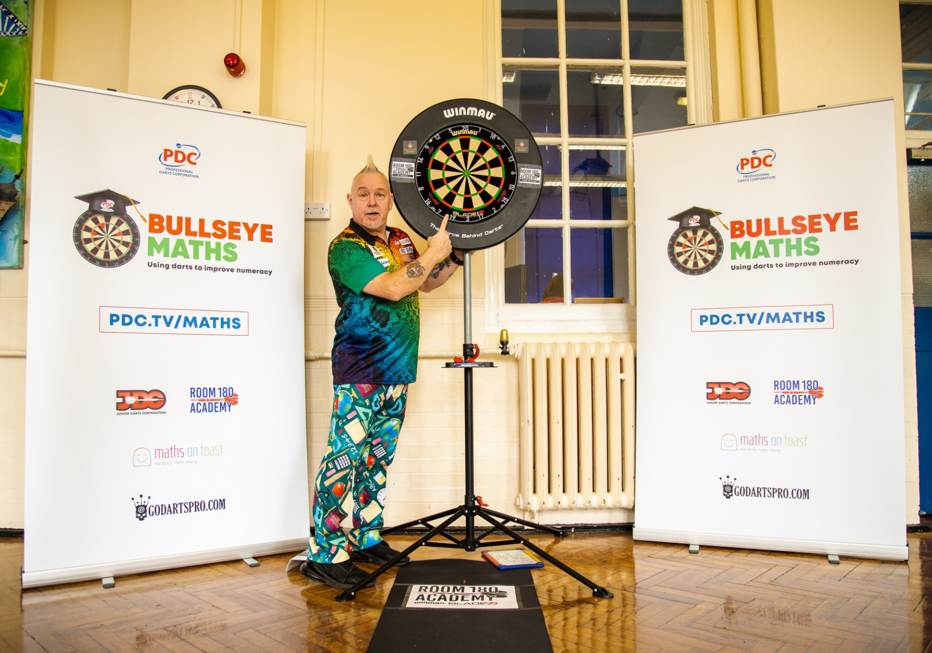 Peter Wright at Lark Hall Primary School - Bullseye Maths