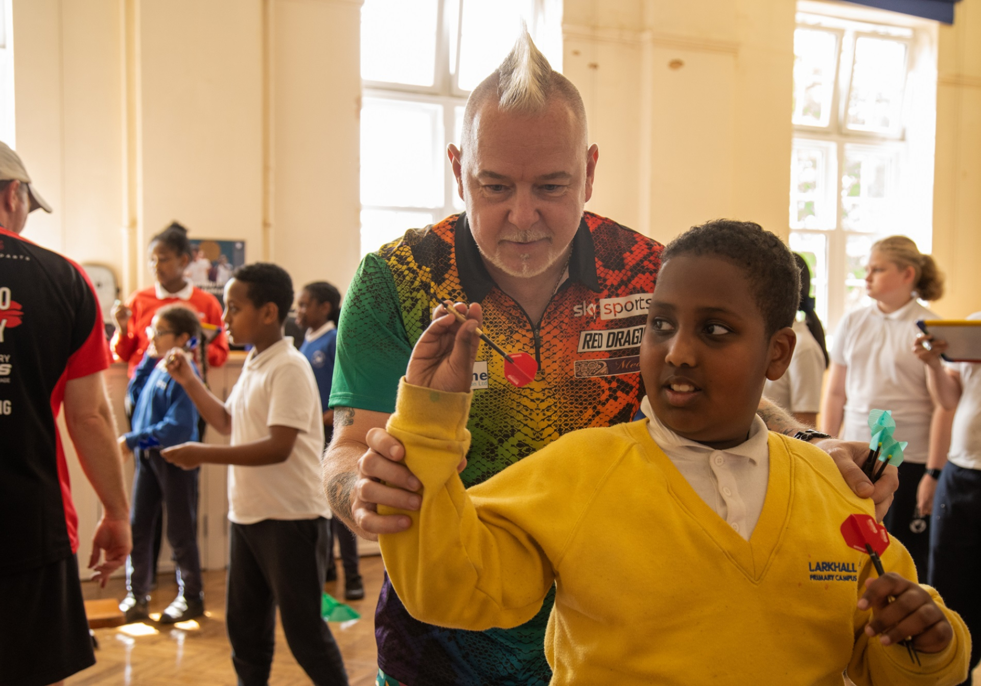 Peter Wright at Lark Hall Primary School - Bullseye Maths