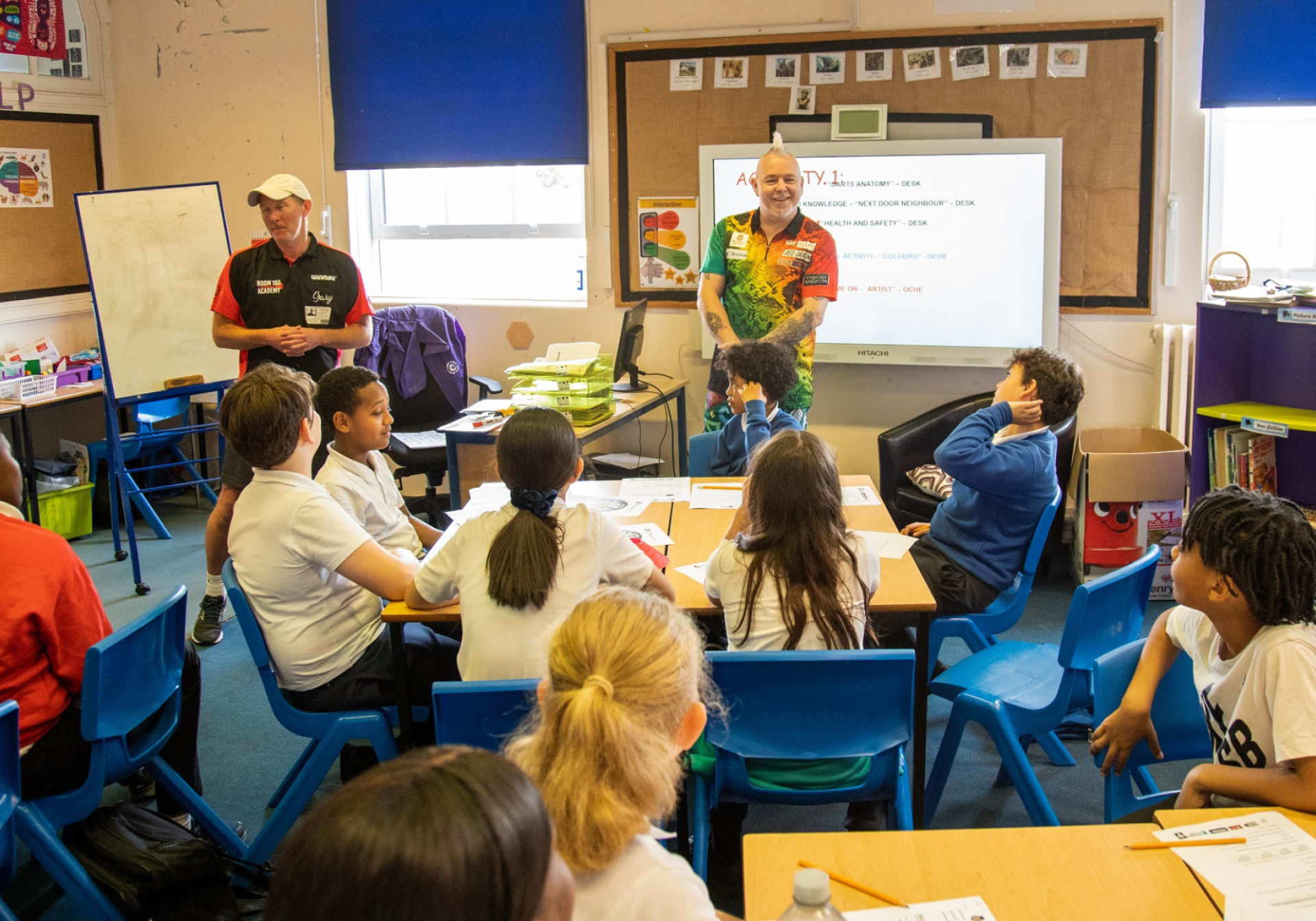 Peter Wright at Lark Hall Primary School - Bullseye Maths