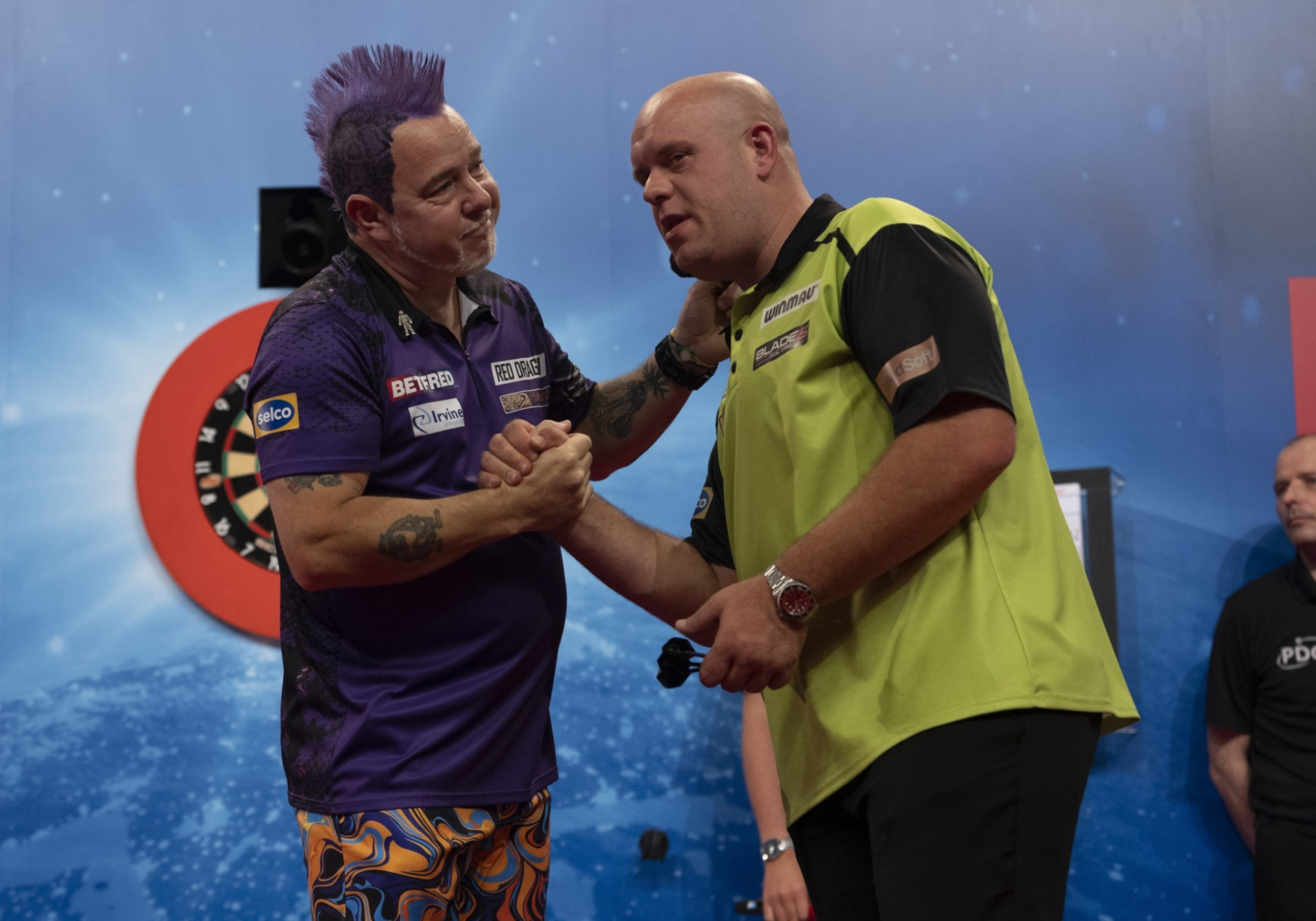 Peter Wright & Michael van Gerwen - Betfred World Matchplay (Lawrence Lustig, PDC)