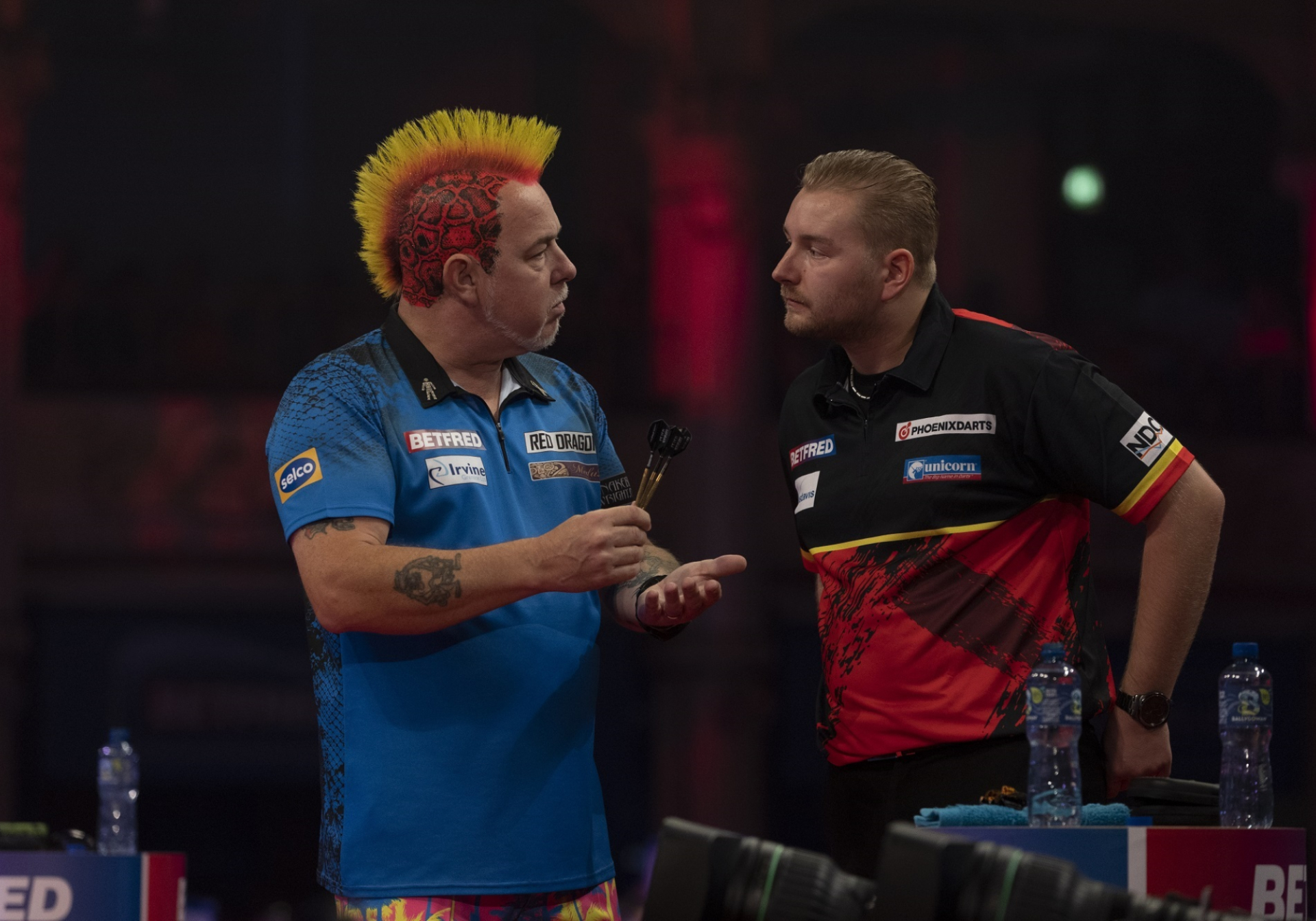 Peter Wright & Dimitri Van den Bergh - Betfred World Matchplay final (Lawrence Lustig, PDC)