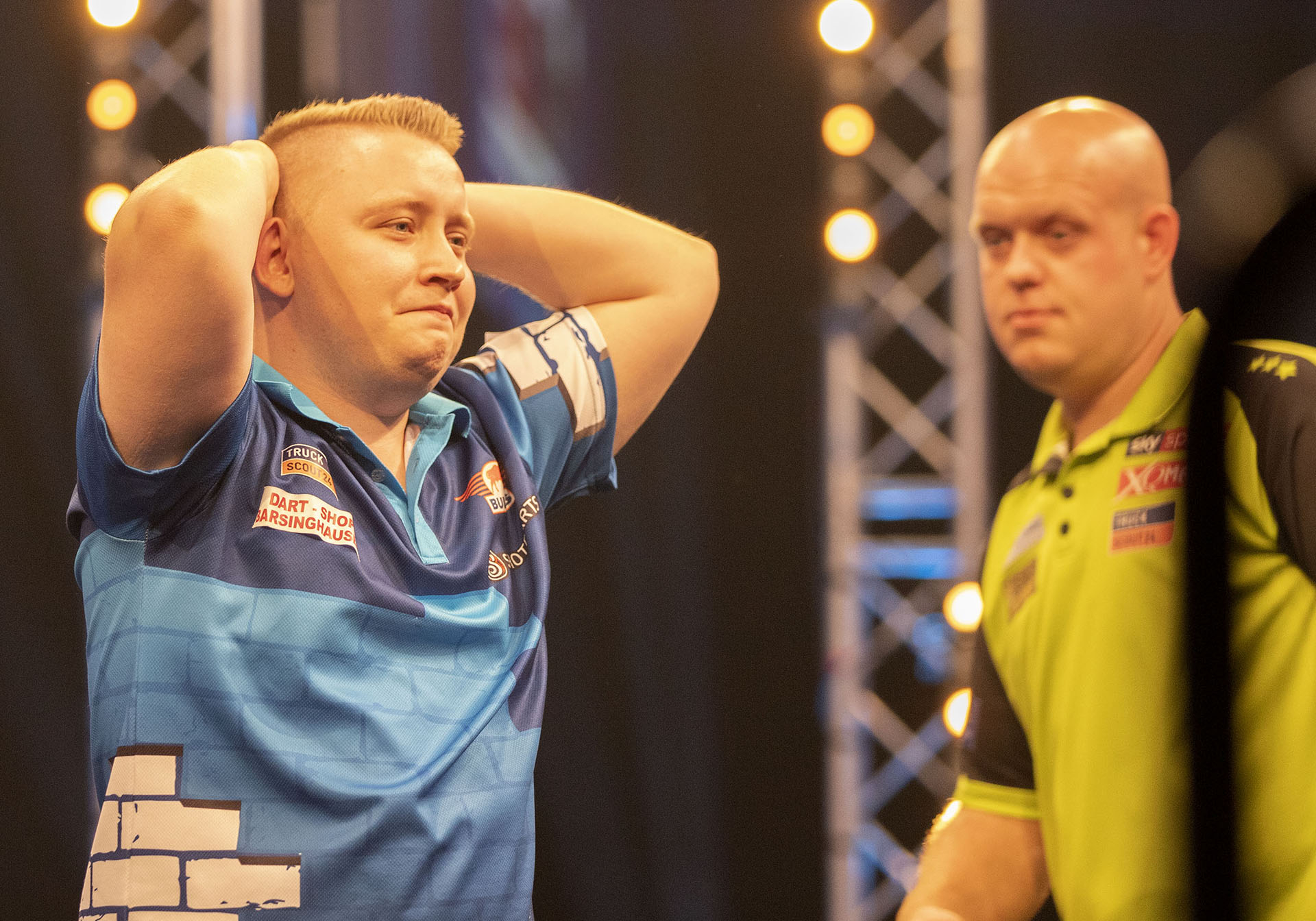 Martin Schindler, Michael van Gerwen (Kais Bodensieck, PDC Europe)