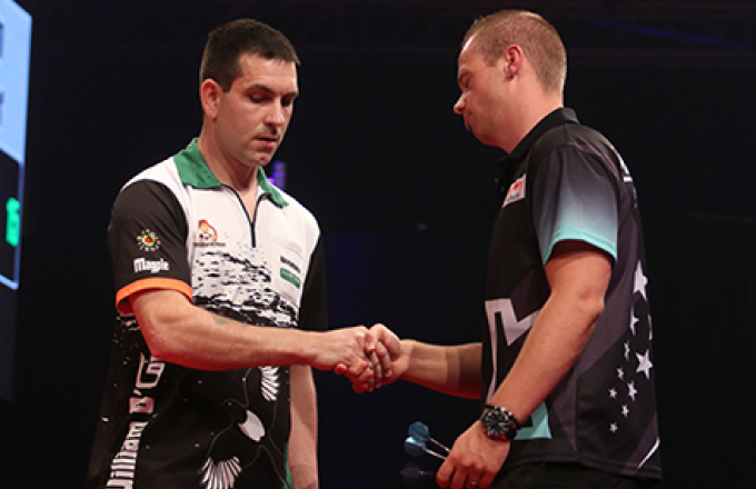 William O'Connor &. Max Hopp (Tobias Wenzel/PDC Europe)