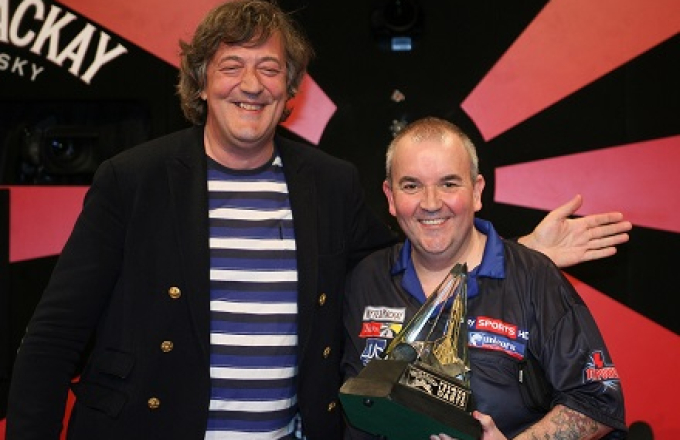 Stephen Fry & Phil Taylor (Lawrence Lustig, PDC)