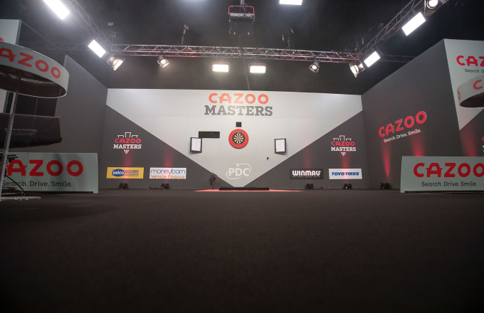 Cazoo Masters stage (Taylor Lanning/PDC)