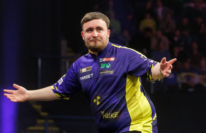Luke Littler (Simon O'Connor/PDC)