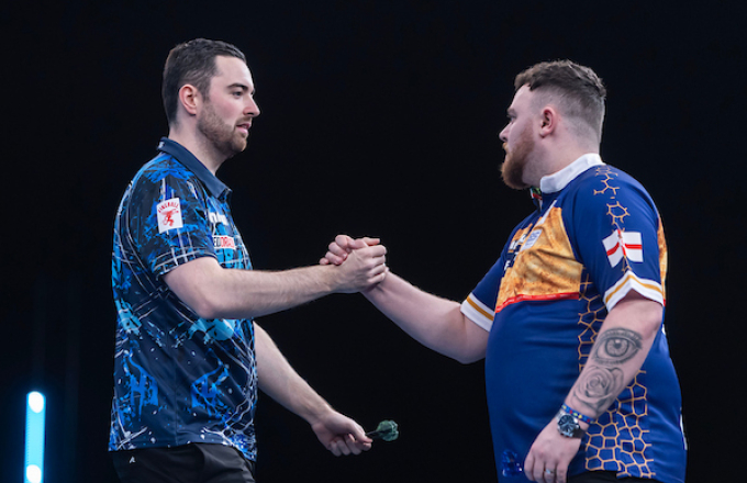Josh Rock & Luke Humphries (Taylor Lanning/PDC)