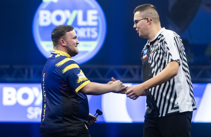 Luke Littler & Gian van Veen (Taylor Lanning/PDC)