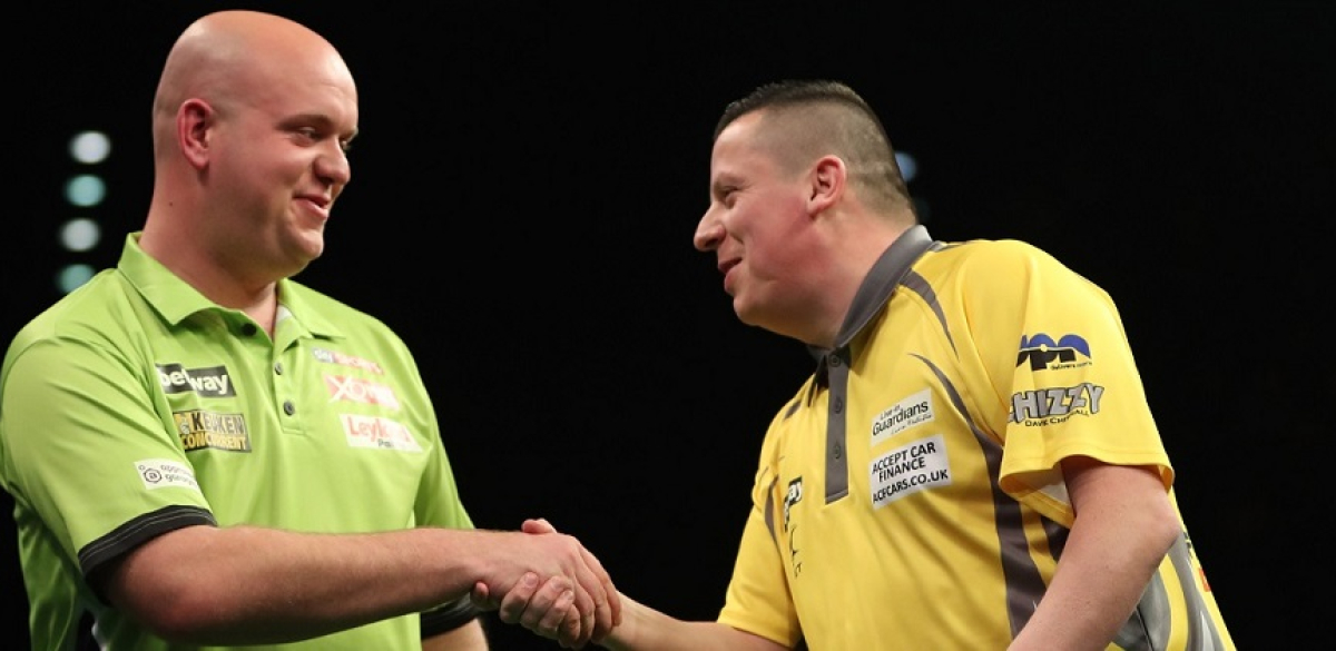 Michael van Gerwen & Dave Chisnall - Betway Premier League (Lawrence Lustig, PDC)