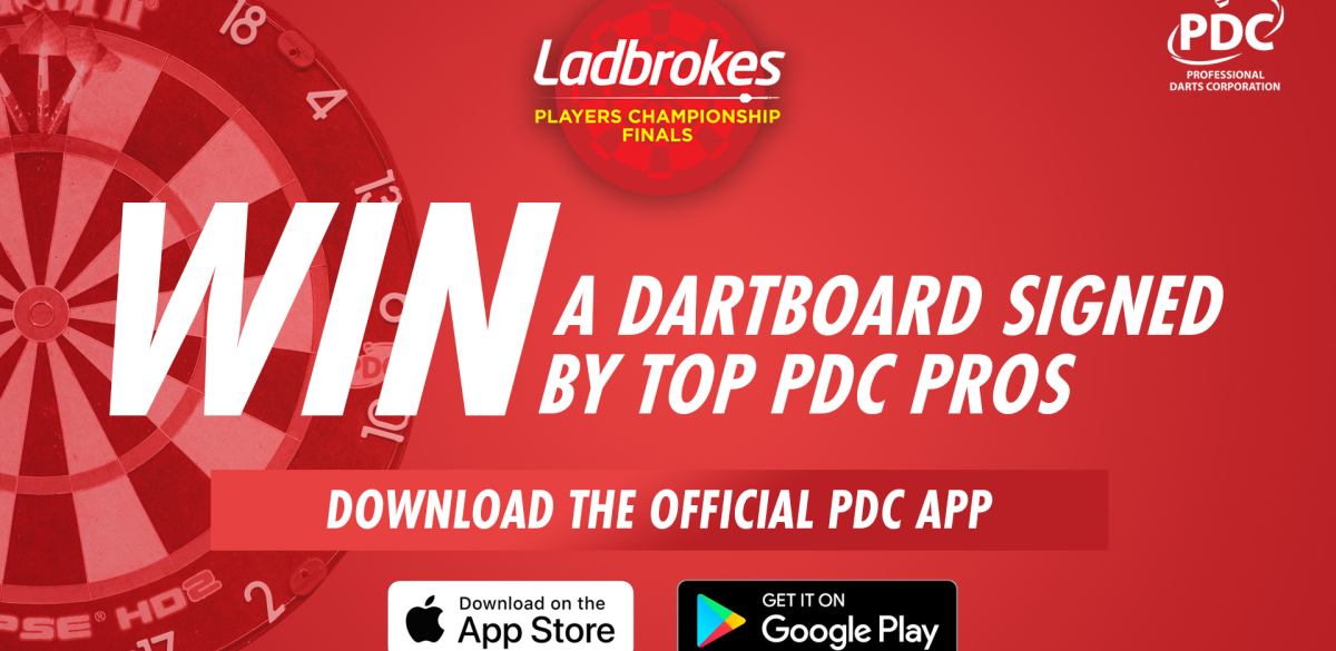 Win a signed dartboard (PDC)