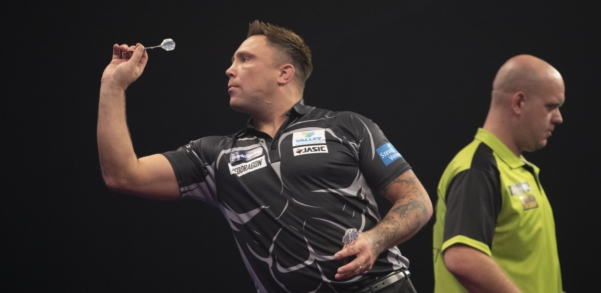 Gerwyn Price, Michael van Gerwen (Lawrence Lustig, PDC)