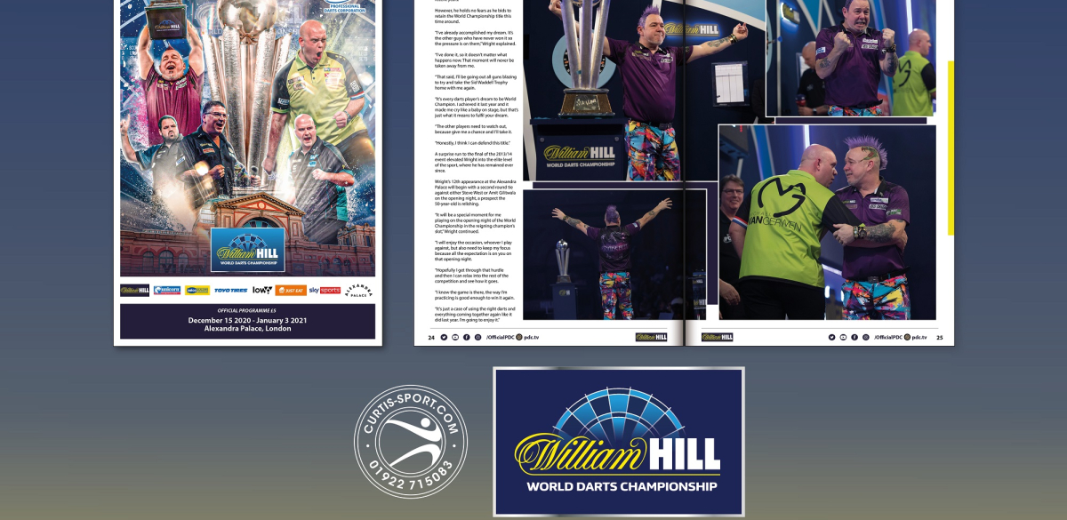 Order your William Hill World Darts Championship programme! PDC