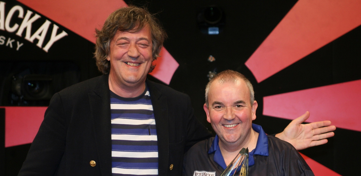 Stephen Fry & Phil Taylor (Lawrence Lustig, PDC)