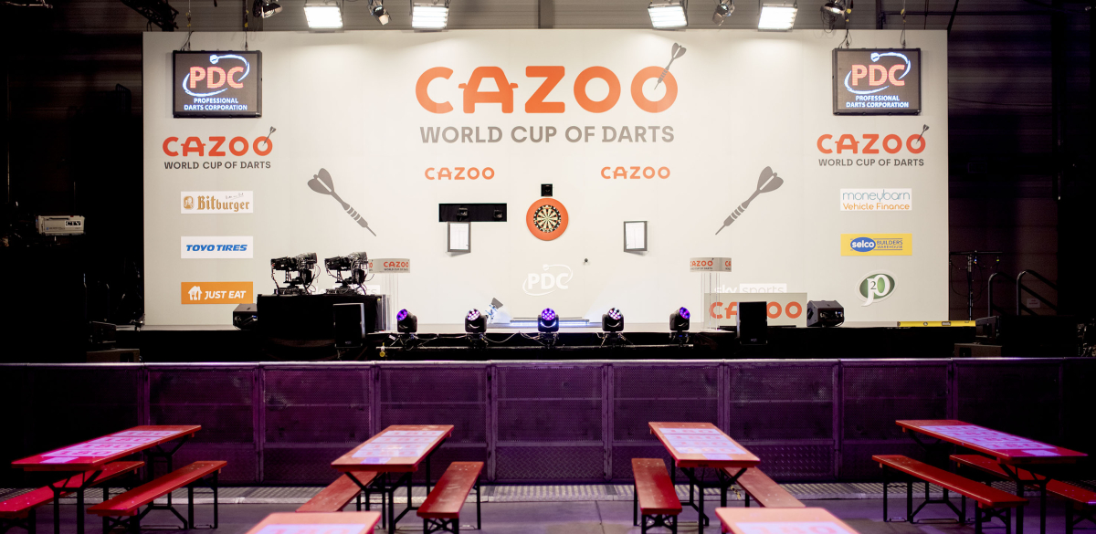 Cazoo World Cup of Darts stage
