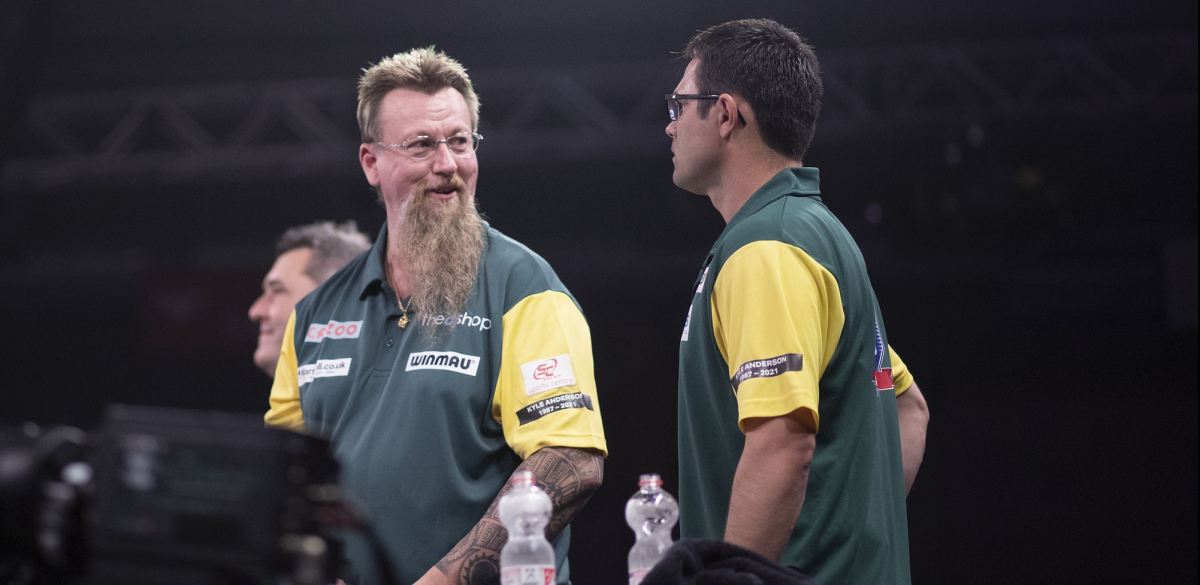 Simon Whitlock & Damon Heta - Cazoo World Cup of Darts (Kais Bodensieck, PDC Europe)