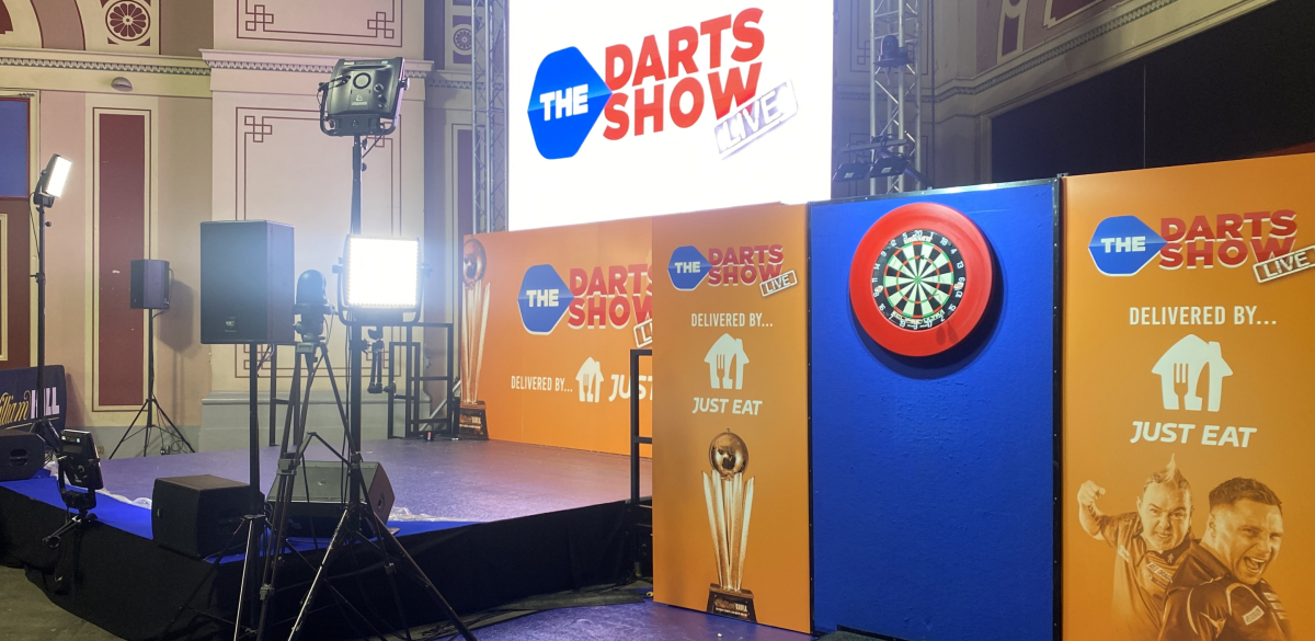 The Darts Show Live stage