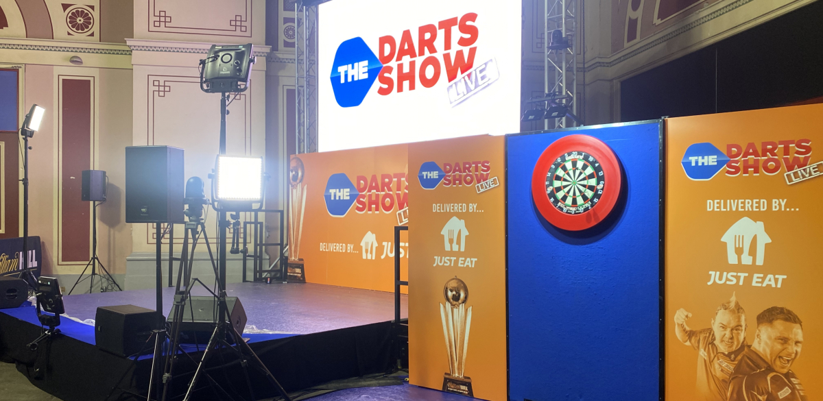 The Darts Show Live stage