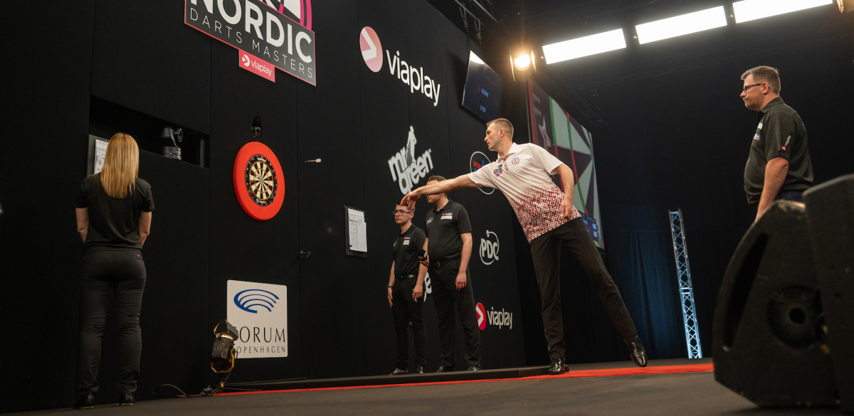 Nordic Darts Masters stage