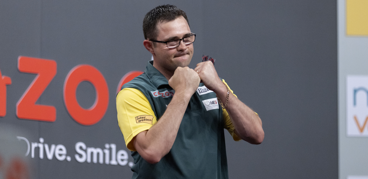 Damon Heta at the 2022 World Cup of Darts