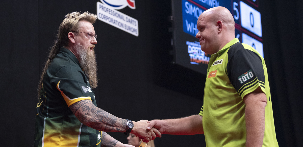 Simon Whitlock & Michael van Gerwen (Kais Bodensieck/PDC)