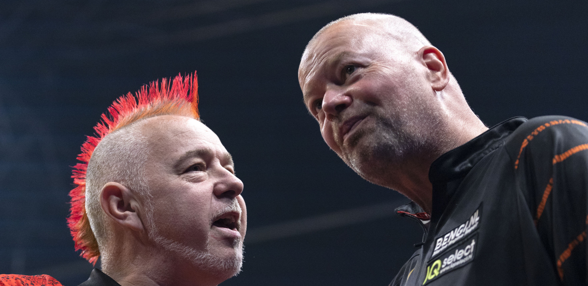 Peter Wright & Raymond van Barneveld (Kais Bodensieck/PDC)