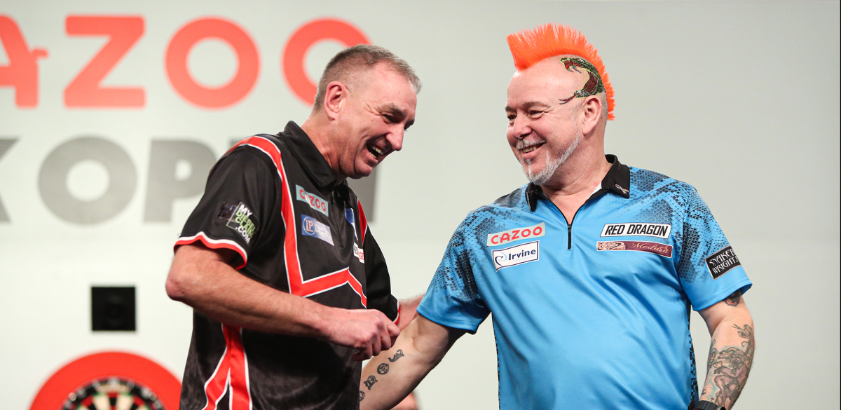 Richie Burnett & Peter Wright (Kieran Cleeves/PDC)