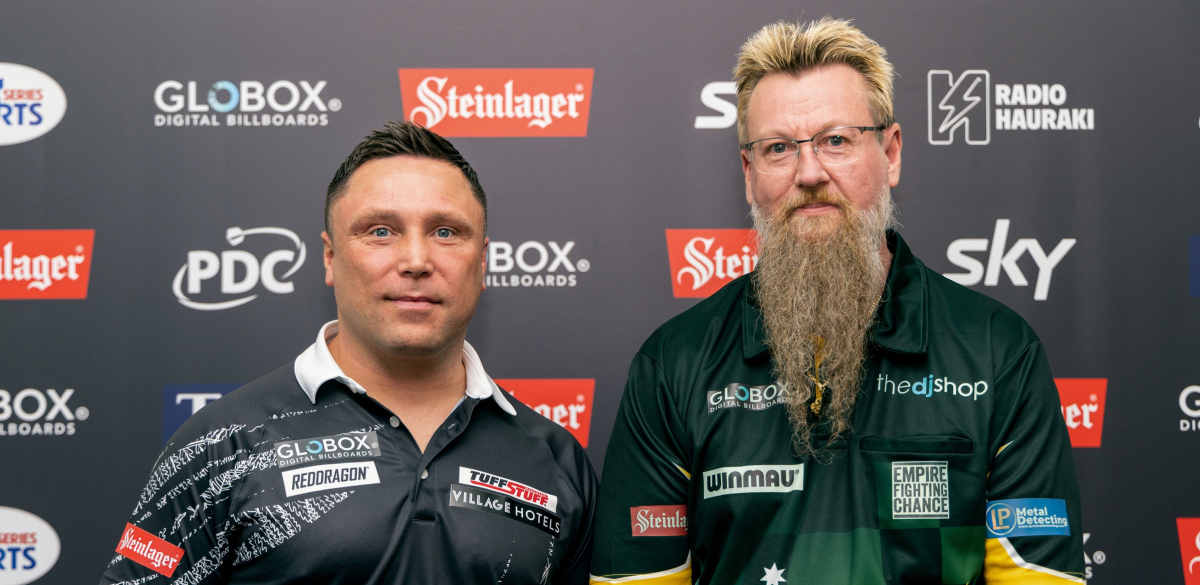 Gerwyn Price & Simon Whitlock (Photosport, PDC)