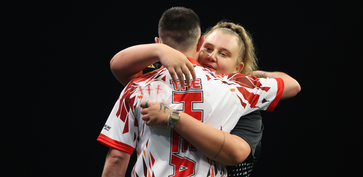 Damon Heta & Beau Greaves (Kieran Cleeves/PDC)