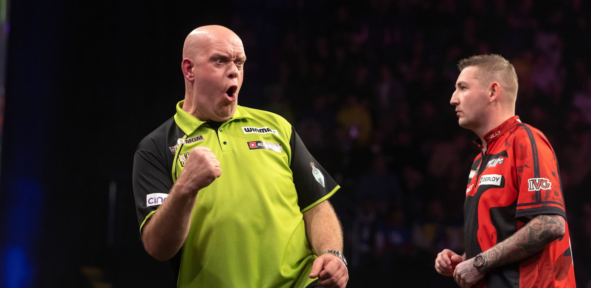 Van Gerwen & Aspinall (Simon O'Connor/PDC)