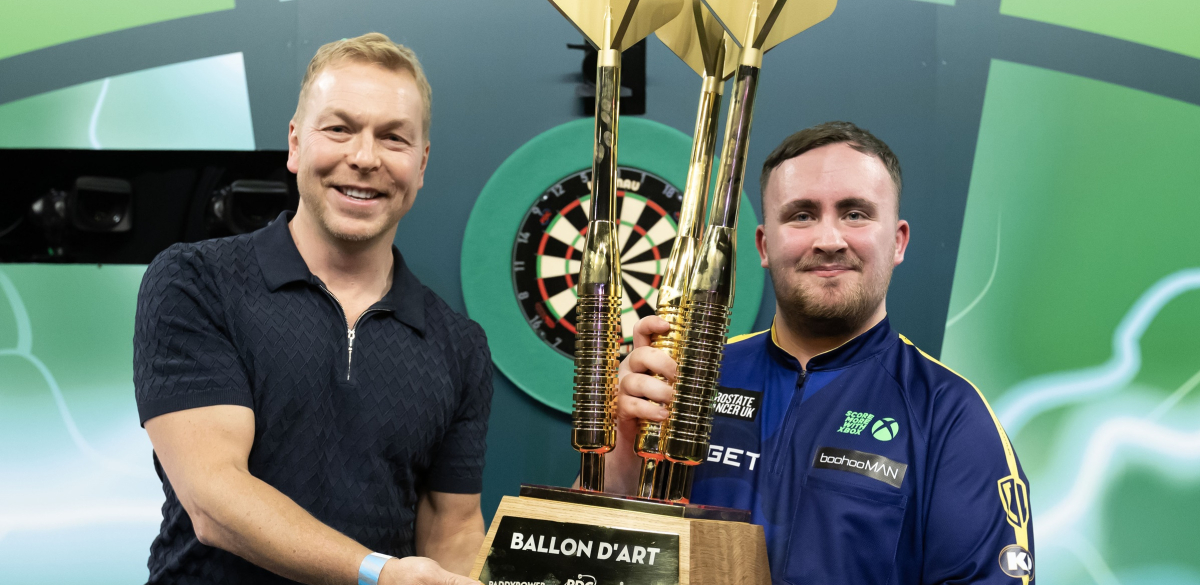 Ballon d'Art Trophy - Sir Chris Hoy with Luke Littler