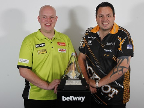 Michael van Gerwen & Adrian Lewis - Betway Premier League (Lawrence Lustig, PDC)