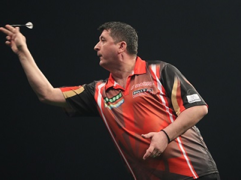 Mensur Suljovic - Unibet Premier League (Lawrence Lustig, PDC)