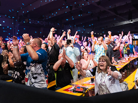 Danish Darts Open crowd (Kelly Deckers, PDC)