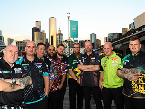 Melbourne Darts Masters group shot (PDC)