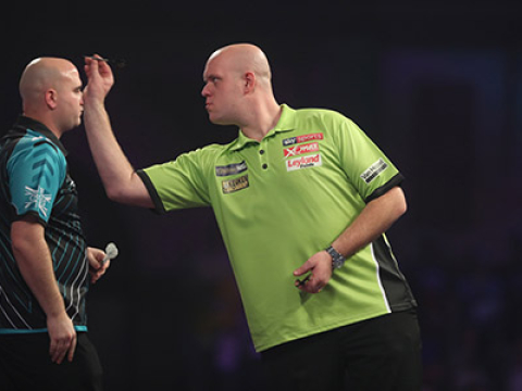 Michael van Gerwen, Rob Cross (Lawrence Lustig, PDC)