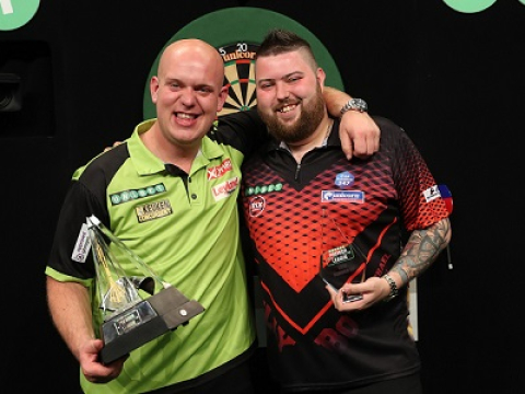 Michael van Gerwen & Michael Smith (Lawrence Lustig, PDC)