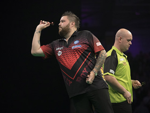 Michael Smith, Michael van Gerwen (Lawrence Lustig, PDC)