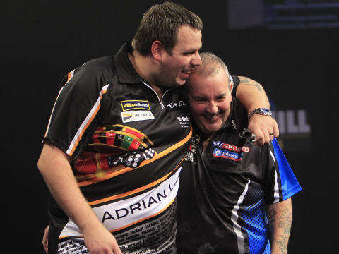 Adrian Lewis, Phil Taylor (Lawrence Lustig, PDC)