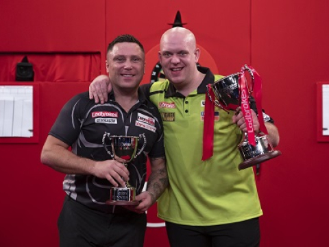 Gerwyn Price & Michael van Gerwen (Lawrence Lustig, PDC)