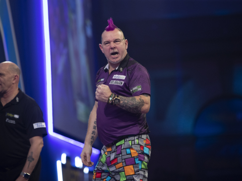 Peter Wright Celebrating